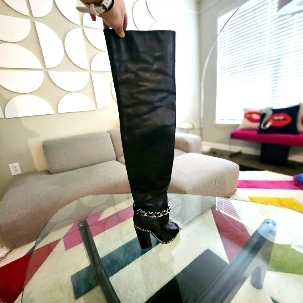 Balmain | Doll Chain Over Knee Boot